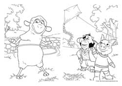 As Aventuras de Piggley Winks desenho para colorir 09 e 10