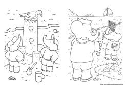 Babar desenho para colorir 07 e 08