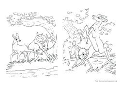 Bambi 2 desenho para colorir 05 e 06