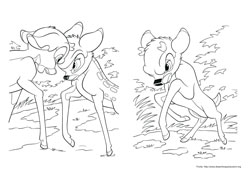 Bambi 2 desenho para colorir 07 e 08