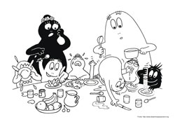 Barbapapa desenho para colorir 01