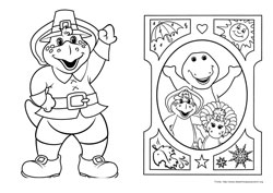Barney e seus Amigos desenho para colorir 11 e 12