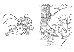 Batman desenho para colorir 05 e 06