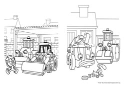 Bob o Construtor desenho para colorir 01 e 02