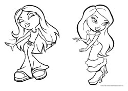 Bratz desenho para colorir 03 e 04