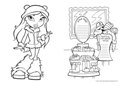 Bratz desenho para colorir 11 e 12