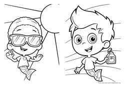 Bubble Guppies desenho para colorir 03 e 04