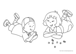 Caillou desenho para colorir 01