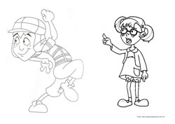 Chaves desenho para colorir 01 e 02