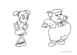 Chaves desenho para colorir 06 e 07