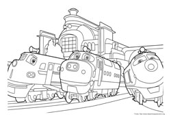 Chuggington desenho para colorir 01