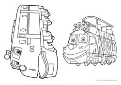 Chuggington desenho para colorir 04 e 05