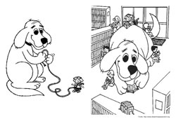 Clifford desenho para colorir 03 e 04