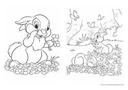 Disney Bunnies desenho para colorir 07 e 08