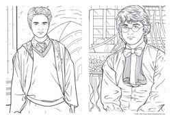 Harry Potter desenho para colorir 07 e 08