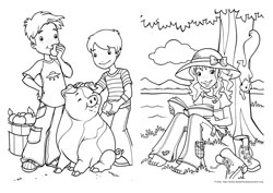 Holly Hobbie desenho para colorir 01 e 02