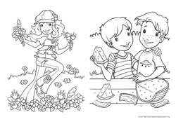 Holly Hobbie desenho para colorir 07 e 08