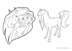 Horseland desenho para colorir 06 e 07