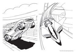 Hot Wheels desenho para colorir 05 e 06