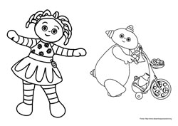 In The Night Garden desenho para colorir 02 e 03