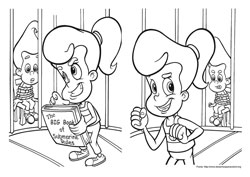 Jimmy Neutron desenho para colorir 07 e 08