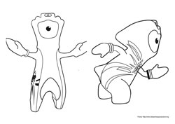 Jogos Olímpicos desenho para colorir 01 e 02