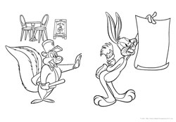 Looney Tunes desenho para colorir 07 e 08