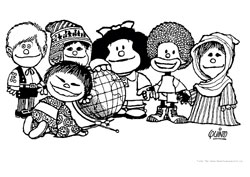 Mafalda desenho para colorir 06