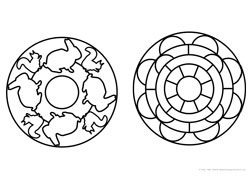 Mandalas desenho para colorir 03 e 04