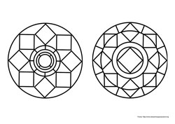 Mandalas desenho para colorir 05 e 06