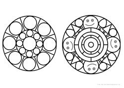 Mandalas desenho para colorir 07 e 08