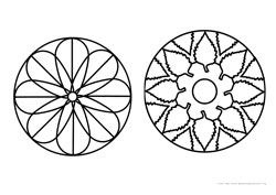 Mandalas desenho para colorir 09 e 10