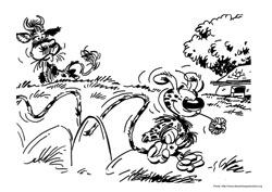 Marsupilami desenho para colorir 01