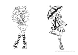 Monster High desenho para colorir 05 e 06