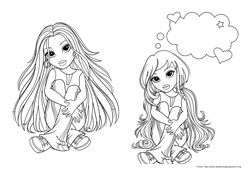 Moxie Girlz desenho para colorir 01 e 02