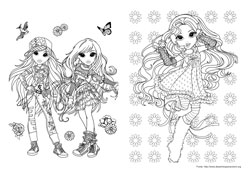 Moxie Girlz desenho para colorir 05 e 06