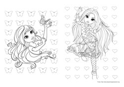 Moxie Girlz desenho para colorir 07 e 08