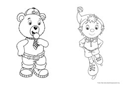 Noddy desenho para colorir 06 e 07