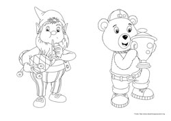 Noddy desenho para colorir 08 e 09