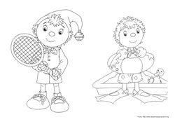 Noddy desenho para colorir 10 e 11