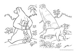 O Livro da Selva 2 desenho para colorir 11 e 12