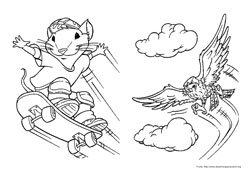 O Pequeno Stuart Little desenho para colorir 05 e 06