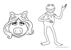 Os Muppets desenho para colorir 01 e 02
