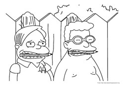 Os Simpsons desenho para colorir 06