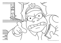 Os Simpsons desenho para colorir 07