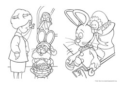 Peter Cottontail desenho para colorir 07 e 08