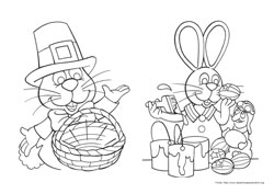 Peter Cottontail desenho para colorir 11 e 12