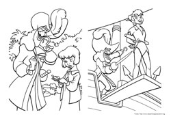 Peter Pan 2 desenho para colorir 09 e 10