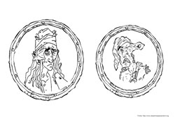 Piratas do Caribe desenho para colorir 05 e 06