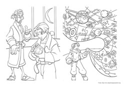 Planeta do Tesouro desenho para colorir 09 e 10